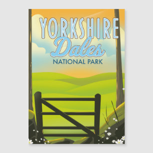 Yorkshire dales  vintage travel poster