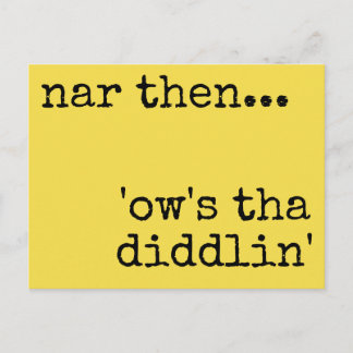 Yorkshire dialect postcard