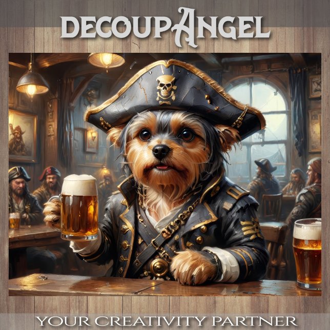 Yorkshire Drinking Beer in Pirate's Den Tissue Paper (Creator Uploaded)