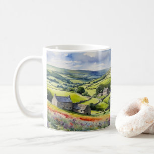 "Yorkshire Meadowsong" Landscape Yorkshire Dales  Coffee Mug