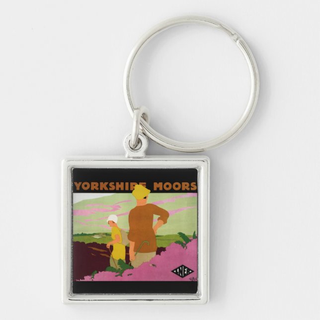 Yorkshire Moors Key Ring (Front)