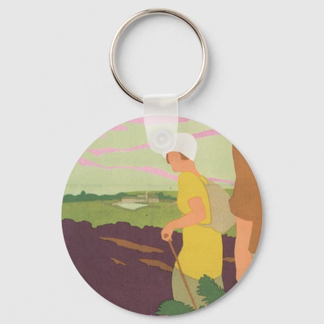 Yorkshire Moors Key Ring (Front)