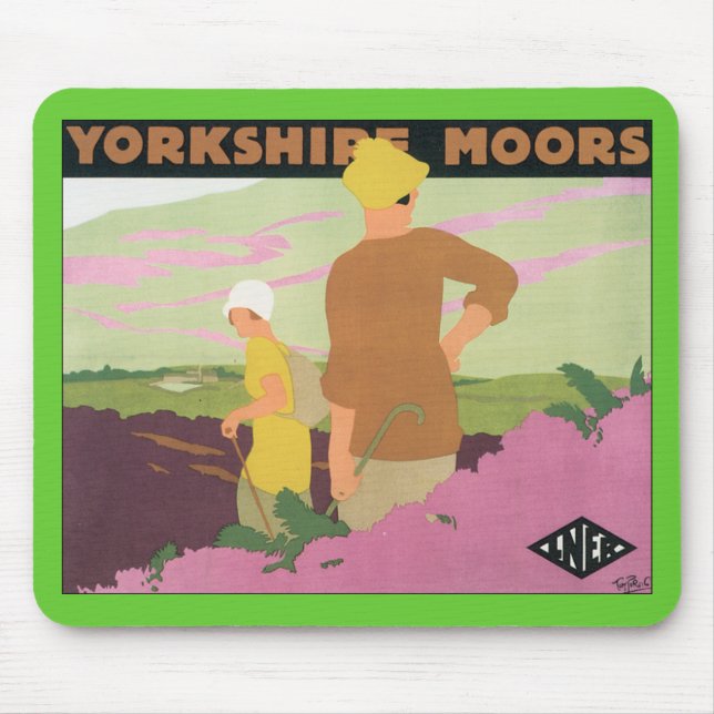 Yorkshire Moors Mouse Pad (Front)