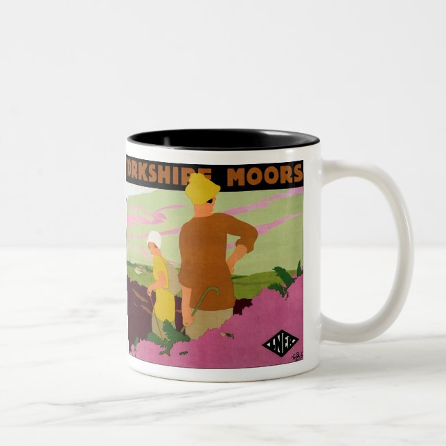Yorkshire Moors Two-Tone Coffee Mug (Right)