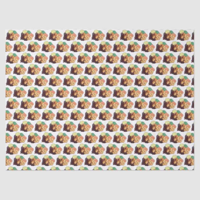 Yorkshire Pudding Sunday Roast UK British Food Tissue Paper (Front)