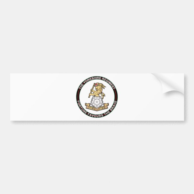 Yorkshire Regiment Bumper Sticker (Front)