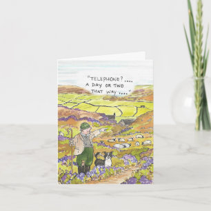 Yorkshire sheep farmer card