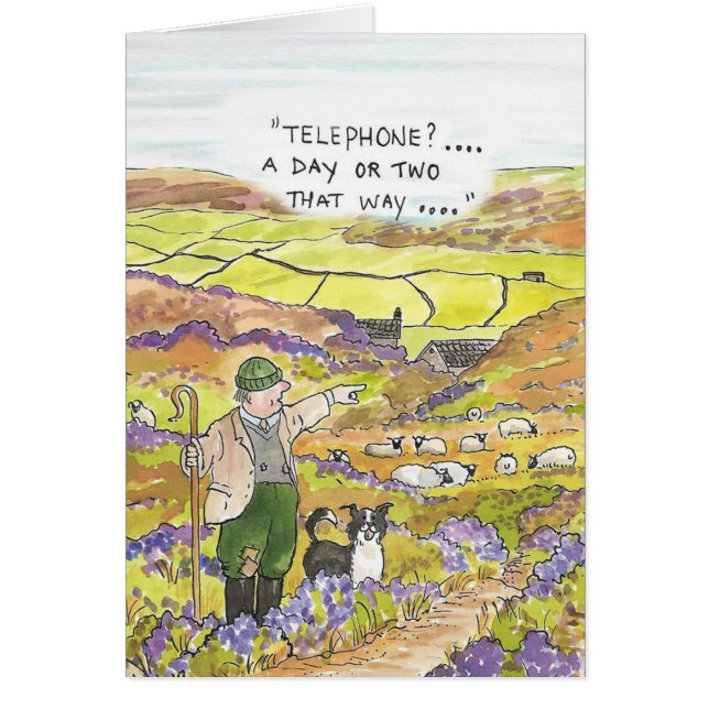 Yorkshire sheep farmer card (Front)