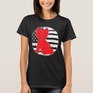 Yorkshire Terrier American Usa Flag 4th Of July Vi T-Shirt