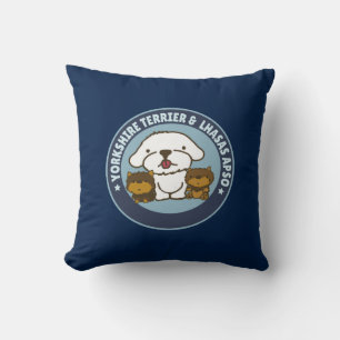 Yorkshire Terrier and Lhasa Apso Cushion