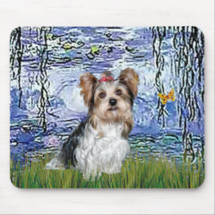 Yorkshire Terrier (Biewer) - Lilies 6 Mouse Pad