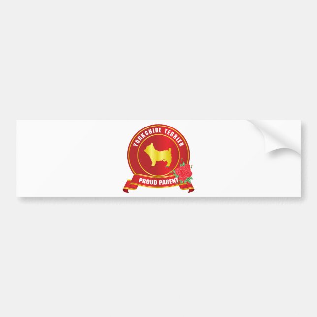 Yorkshire Terrier Bumper Sticker (Front)