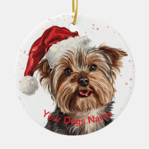 Yorkshire Terrier Ceramic Ornament