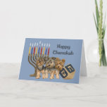 Yorkshire Terrier Chanukah Card Menorah Dreidel<br><div class="desc">Remembering family and friends during the Chanukah season is a wonderful way to keep in touch with the people you love and care about. I created these dog Chanukah cards with love and care and I am sure anyone who loves dogs will be delighted to receive them. You do have...</div>