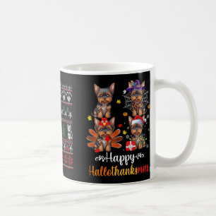 Yorkshire Terrier Christmas Family Ugly Christmas Coffee Mug