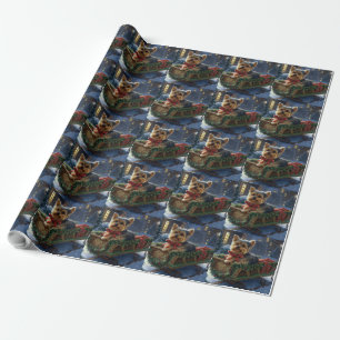Yorkshire Terrier Christmas Festive Season Wrapping Paper