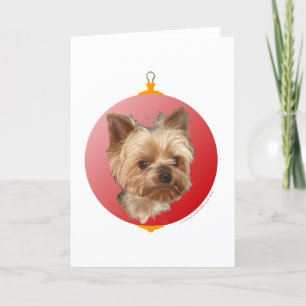 Yorkshire Terrier Christmas Holiday Card