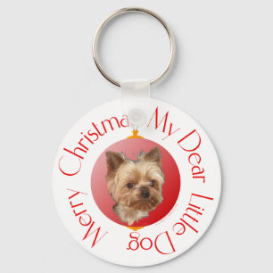 Yorkshire Terrier Christmas Key Ring