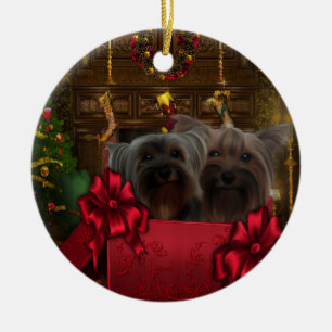 Yorkshire Terrier Christmas Ornament