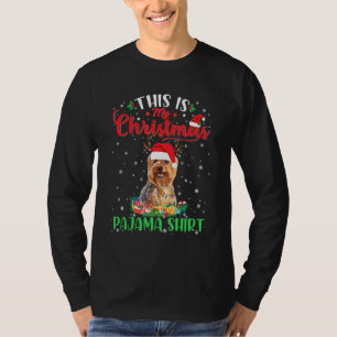 Yorkshire Terrier Christmas Pajama Dog T-Shirt
