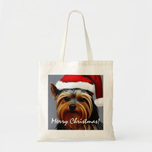 Yorkshire Terrier Christmas Tote Bag