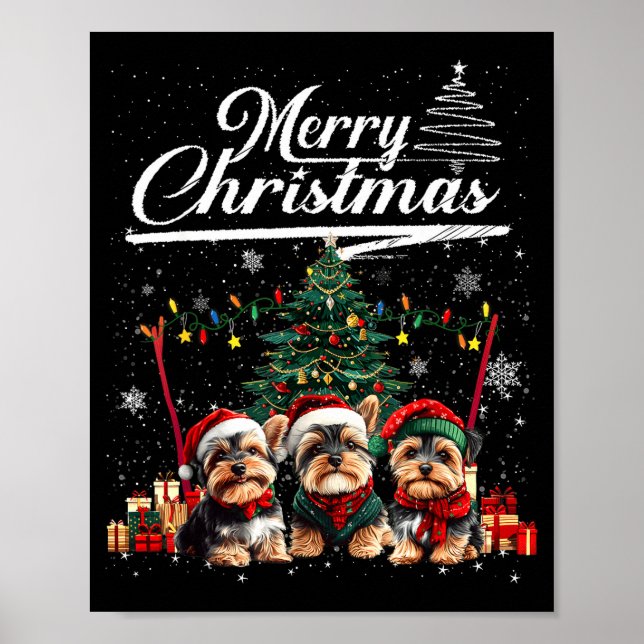 Yorkshire Terrier Christmas Tree Decorations Dog L (Front)