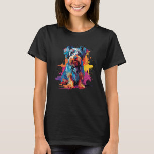 Yorkshire Terrier Colourful Pop Art Portrait Yorki T-Shirt