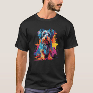Yorkshire Terrier Colourful Pop Art Portrait Yorki T-Shirt