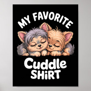 Yorkshire Terrier Cute Sleeng Yorkies Favourite Poster