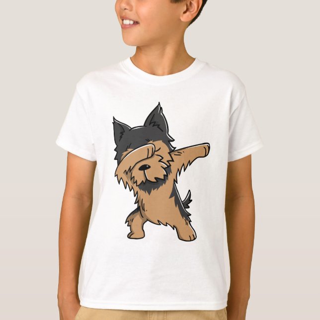 Yorkshire Terrier Dabbing T-Shirt (Front)