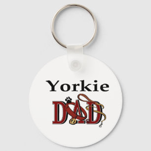 Yorkshire Terrier Dad Gifts Key Ring