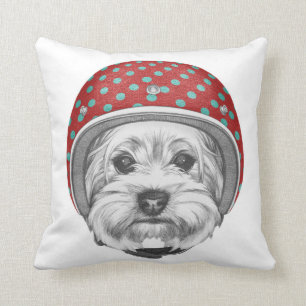 Yorkshire Terrier Daredevil Cushion