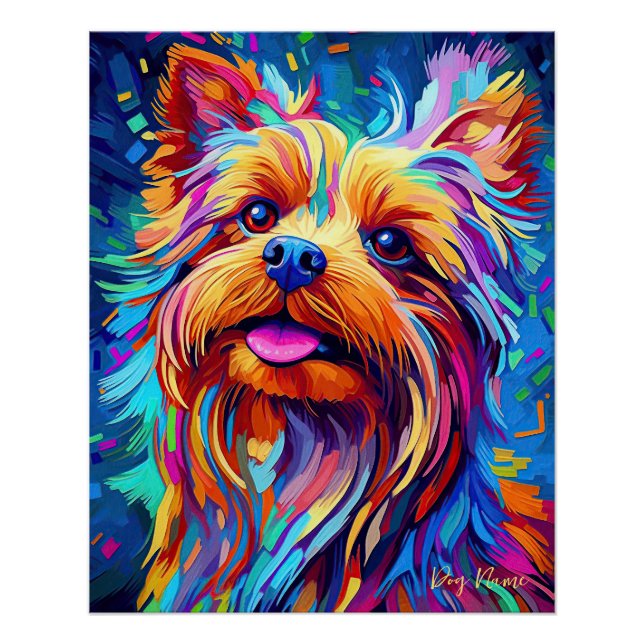 Yorkshire Terrier Dog 001 - Zetton Ziana Poster (Front)