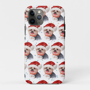 Yorkshire Terrier Dog Breed Christmas Stars iPhone 11 Pro Case