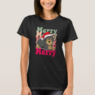 Yorkshire Terrier Dog Christmas Matching Family T-Shirt