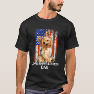 Yorkshire Terrier Dog Dad Father Day T-Shirt