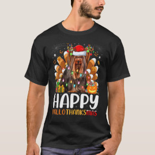 Yorkshire Terrier Dog Halloween Christmas Hallotha T-Shirt