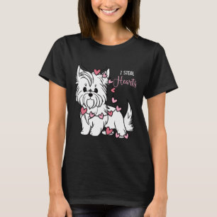Yorkshire Terrier Dog I Steal Hearts Cute Valentin T-Shirt