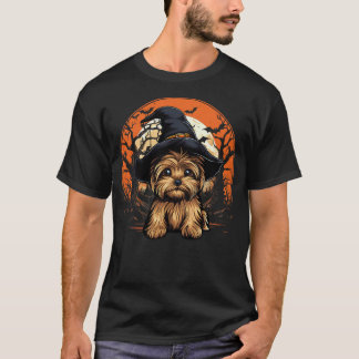 Yorkshire Terrier Dog Lover Halloween Spooky Ghost T-Shirt