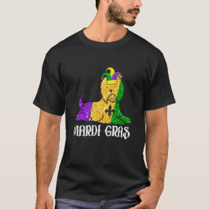 Yorkshire Terrier Dog Lover Mardi Gras Party Jeste T-Shirt