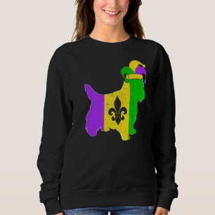 Yorkshire Terrier Dog Mardi Gras Carnival Funny Pu Sweatshirt