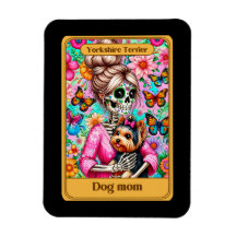 Yorkshire Terrier Dog Mum Tarot Card Magnet