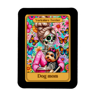 Yorkshire Terrier Dog Mum Tarot Card Magnet