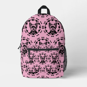 Yorkshire Terrier Dog Owner Printed Backpack
