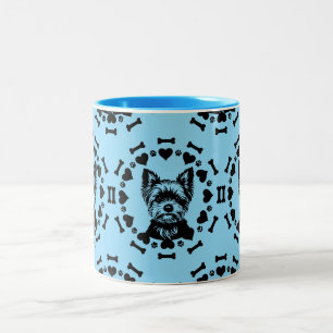 Yorkshire Terrier Dog Owner Two-Tone Coffee Mug