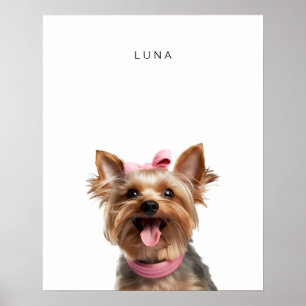 Yorkshire Terrier Dog Personalised Print