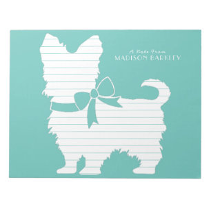 Yorkshire Terrier Dog Puppy Yorkie Notepad