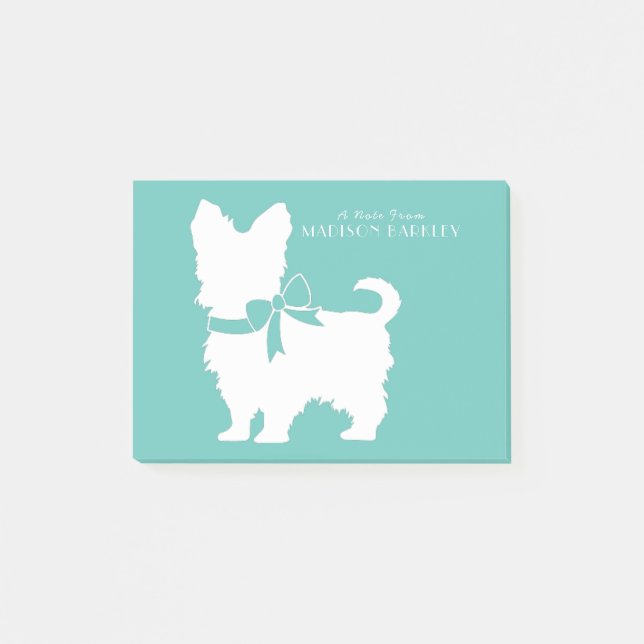 Yorkshire Terrier Dog Puppy Yorkie Post-it Notes (Front)