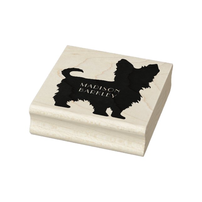 Yorkshire Terrier Dog Puppy Yorkie Rubber Stamp (Stamp)