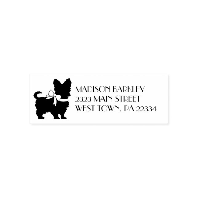 Yorkshire Terrier Dog Puppy Yorkie Self-inking Stamp (Design)